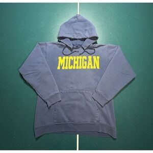 Vintage Michigan Wolverines Hoodie Sweatshirt Men's‎ Small Sun Faded Retro 90s
